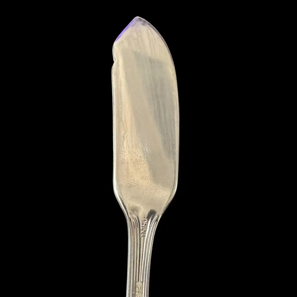 Pfaltzgraff FAIRISLE Flat Handle Master Butter Knife 6 3/4